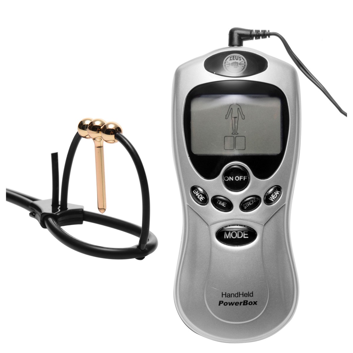 Vigor Corona Estim Urethral Insert with Powerbox Fetish Sex Toy