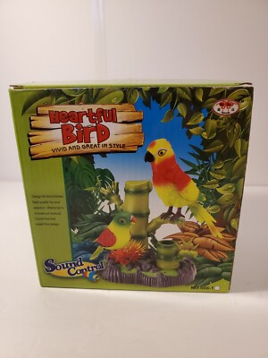 HEARTFUL BIRD PEN HOLDER COLORFUL SINGING MOVING DESKTOP SIMULATION