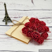 48/108 Schaumrosen Foamrosen Kunstrose Rose Hochzeit Taufe Deko| Rot Blau Weiß