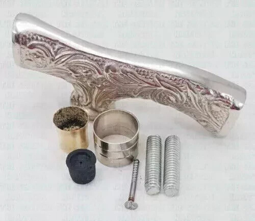 Antique Silver Brass Designer Victorian Head OnlyHandle for Wooden Walking Stick - Picture 4 of 5