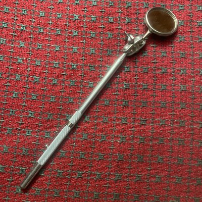 VINTAGE GENERAL Tools USA Locking  POCKET MIRROR W/ CLIP Nice!