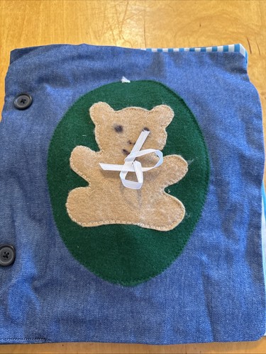 Vtg Busy Book Handmade Zipper Buttons Z21