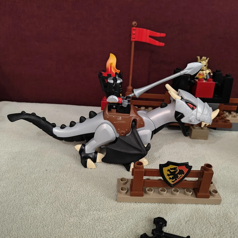 Lego Duplo 7846 - Le Tournoi des Dragons - Roi Château Combat Chevaliers Complet - Photo 2/4