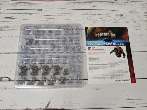 Zombicide Invader CIVILIAN EXTRAS CMON ZCS-KS01 New 77 Minis Sci-Fi Miniatures - Picture 7 of 9