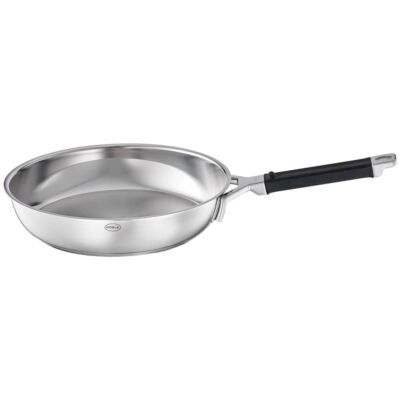 Bratpfanne Silence Pro Rösle Edelstahl 28cm Aluminiumkern Silikongriff