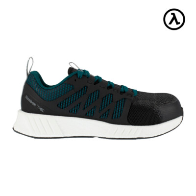 REEBOK FUSION FLEXWEAVE™ WORK WOMEN'S ATHLETIC SHOE TEAL/BLACK BOOTS RB314  NEW