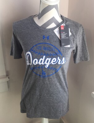 Los Angeles Dodgers MLB Under Armour Womens S Gray T-Shirt