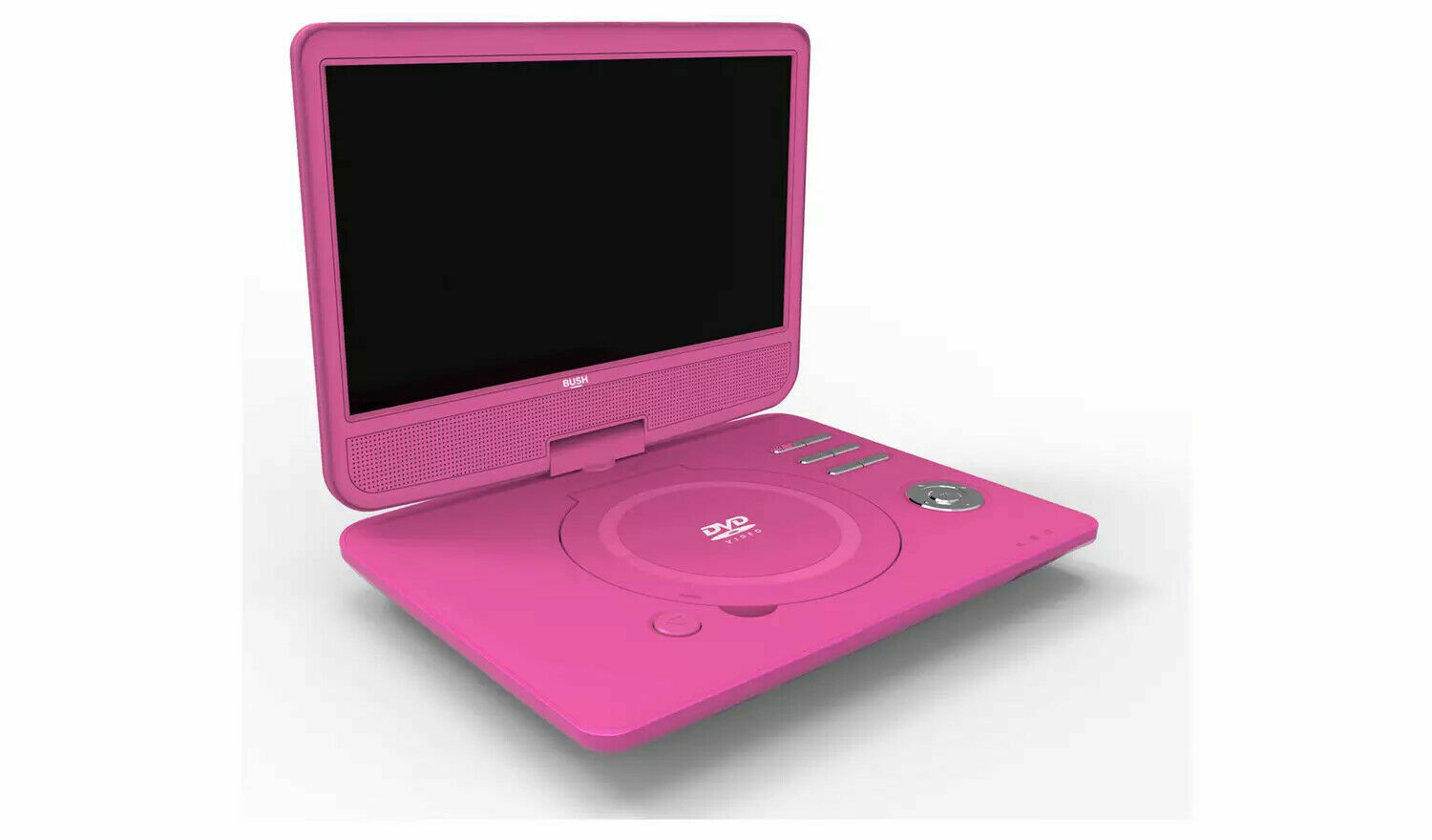 Bush 10 Inch Portable Rechargeable In Car DVD Player swivel screen Pink