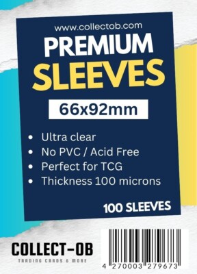 COLLECT-OB extra strong 100 Premium Sleeve innere Kartenhüllen One Piece Pokemon