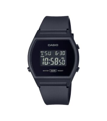Casio Timeless Collection Armbanduhr Resin schwarz Datum Digital LW-204-1BEF