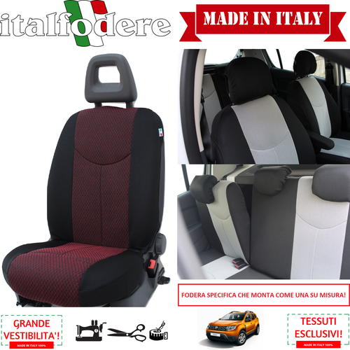 COPRISEDILI COMPATIBILI CON 600 Seicento Fodere Sedili Bicolore 252148780891 - Foto 10