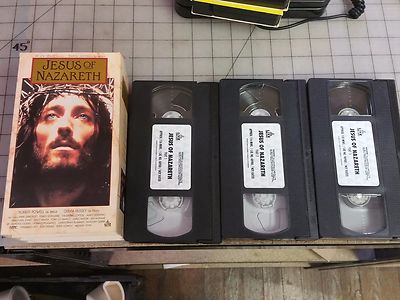 JESUS OF NAZARETH 3 VHS Tapes Boxed Set Live Home Video 12234898834| eBay