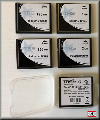 TRS Compact Flash CF-Card 128MB 256MB 512MB 1024MB 2048MB mit Schutzhülle