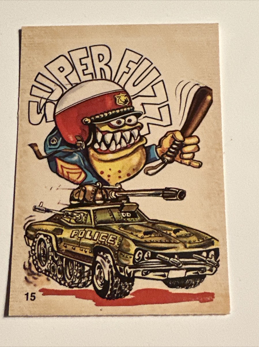 Donruss Odder Odd Rod Card Sticker Hot Car Rat Fink 15 Super Fuzz
