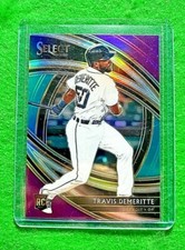 TRAVIS DEMERITTE PRIZM TRI-COLOR ROOKIE PREMIER CARD TIGERS 2020 SELECT BASEBALL