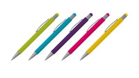 5 Touchpen Kugelschreiber / Aus Metall / Je 1X Pink,Lila,Hellblau,HellgrüN,Gelb