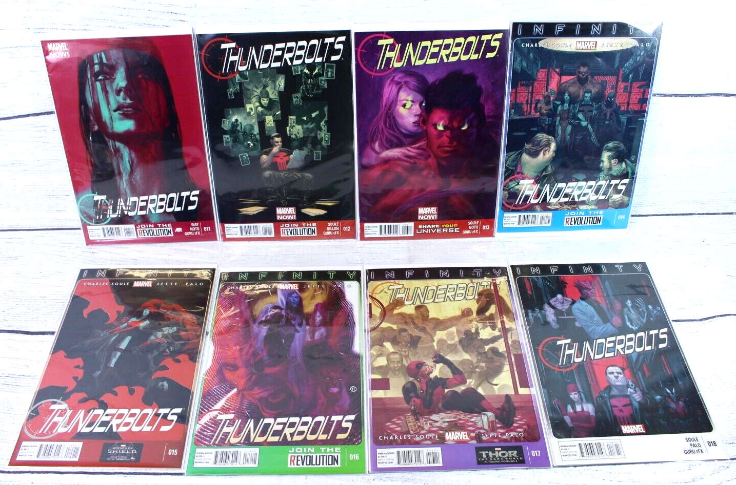 DC Comics Thunderbolts #11-18 lote de 8 cómics