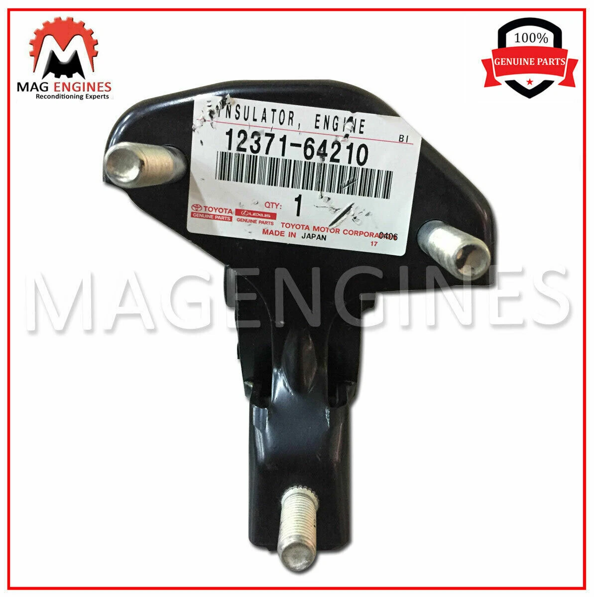 12371-64210 GENUINE OEM INSULATOR, ENGINE MOUNTING, REAR  