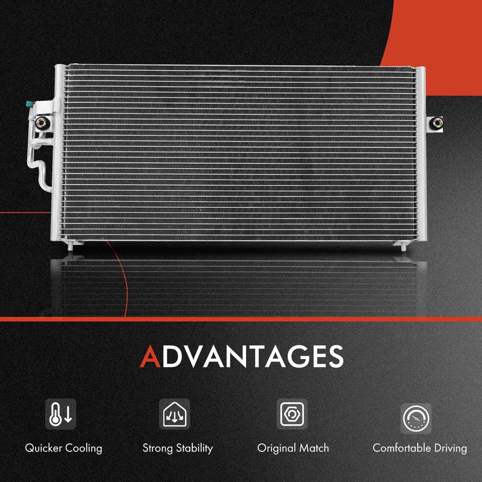 A-Premium 2 Radiator & AC Condenser Cooling Kit for Mitsubishi Mirage ...