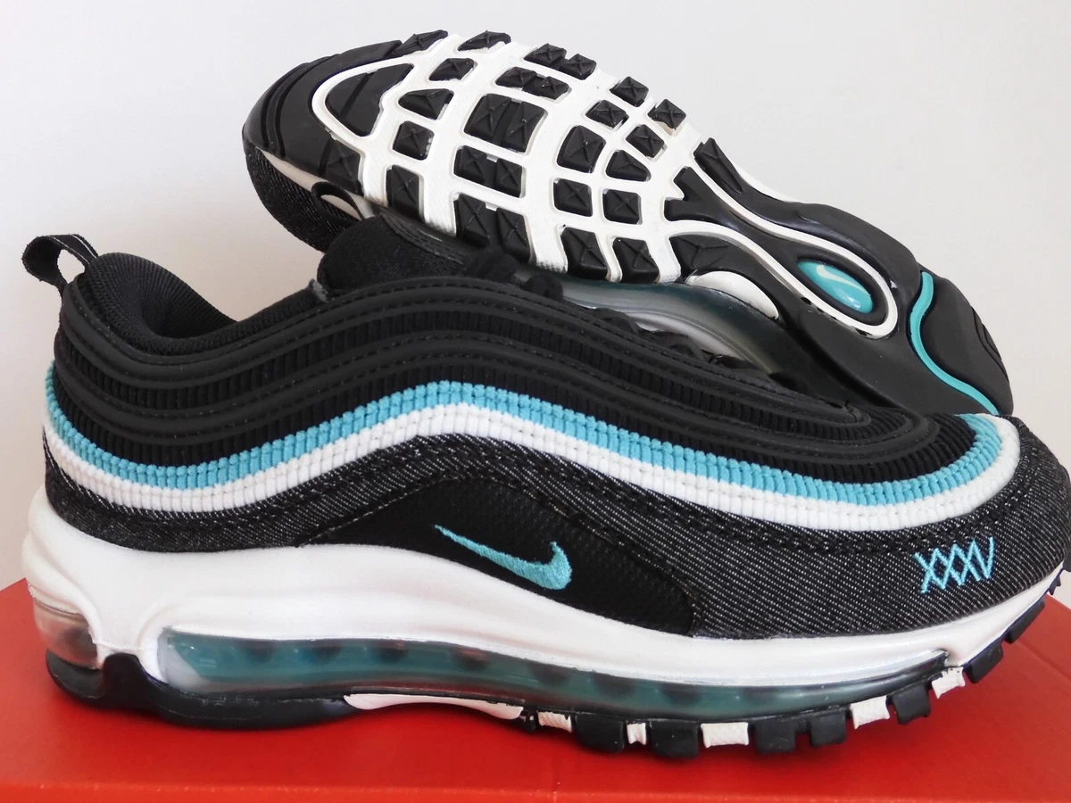 MENS NIKE AIR MAX 97 SE BLACK SPORT TURQUOISE SUMMIT WHITE SZ 7 DN1893 001