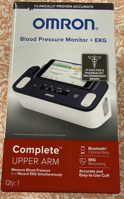 #ad #ad Omron Complete Wireless Upper Arm Blood Pressure Monitor EKG Model BP7000 $95.00