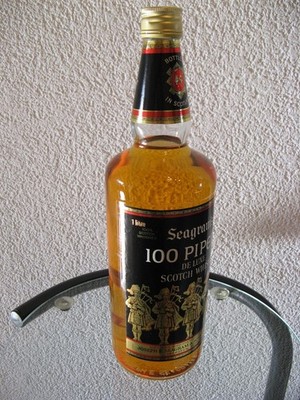 Seagram`s 100 Pipers De Luxe Scotch Whisky 1 Ltr. über 45 Jahre alt , Original