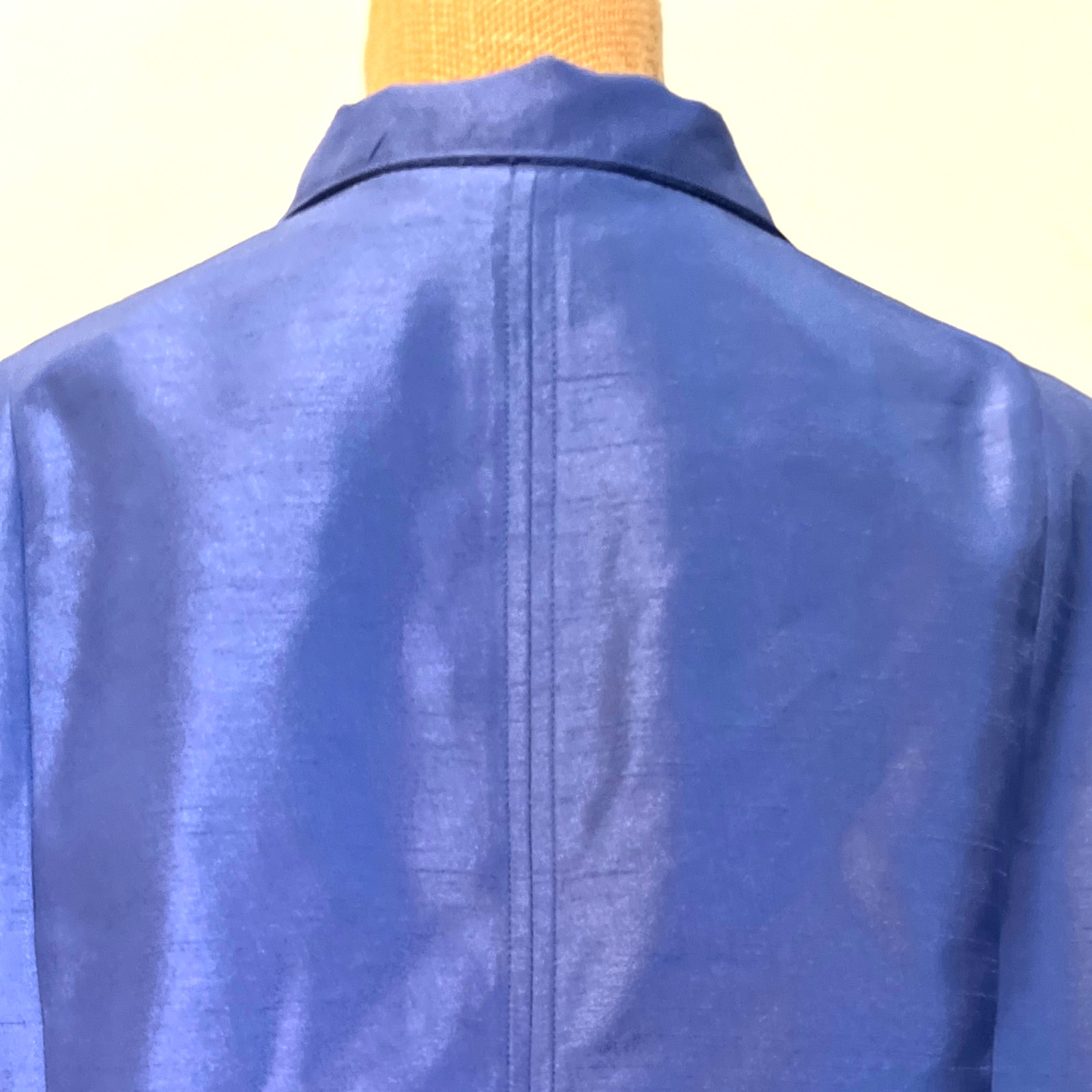 Chicos Button-up Solid Blue Fully Lined Blouse/Ja… - image 11