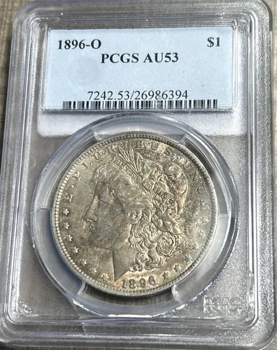 1896-O Morgan Dollar, NGC AU-53, Tough In AU And BU, Free Shipping