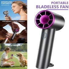 Portable Handheld Turbo Fan 100 Speed Adjustable Rechargeable Mini Cooling Fan