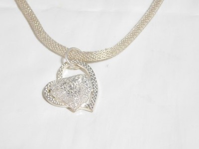 Timeless Love Sterling Silber Herz Halskette N540