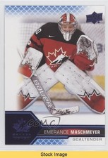 2022 Team Canada Juniors Women's WC Blue Emerance Maschmeyer #60 READ 0o4i