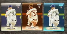 2025 Topps Stadium Club Logan Henderson Sepia, Red Foil & Base Rookie #13