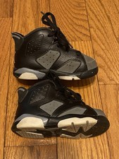 Nike Jordan 6 Retro Black Cool Grey TD Toddler Size 5C 384667-010