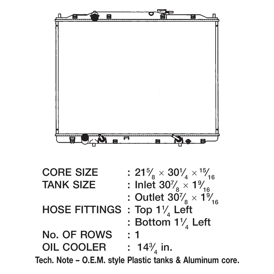 For Honda Ridgeline 2006-2009 CSF Engine Coolant Radiator Foto 2 de 2