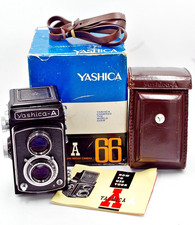 Yashica A 6x6 TLR camera, case, box, manual, REFURBISHED