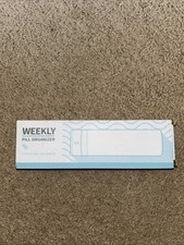 Nowy zapieczętowany tygodniowy organizer na pigułki wysuwany typ pokrowiec otwarcie