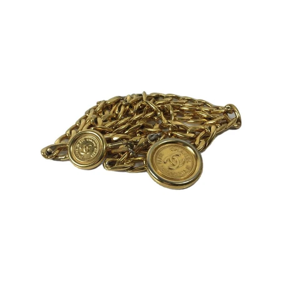 CHANEL Ремень Цепочка для монет Женский знак на талии Золотой цвет Ширина 1 Общая длина 103см - Изображение 2 из 4