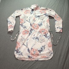 Gap Shirt Dress Womens S Flower Power Beach Vacation Feminine Cottage Boho White