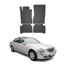 OMAC Gummi Fußmatten für Mercedes E Klasse W211 2002-2009 Automatten Schwarz 4x OMAC Gummi Fußmatten für Mercedes E Klasse W211 2002-2009 Automatten Schwarz 4x