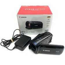 Canon VIXIA HF R60 HD Video Camcorder 8GB Wifi Black W/ Box Charger NO BATTERY