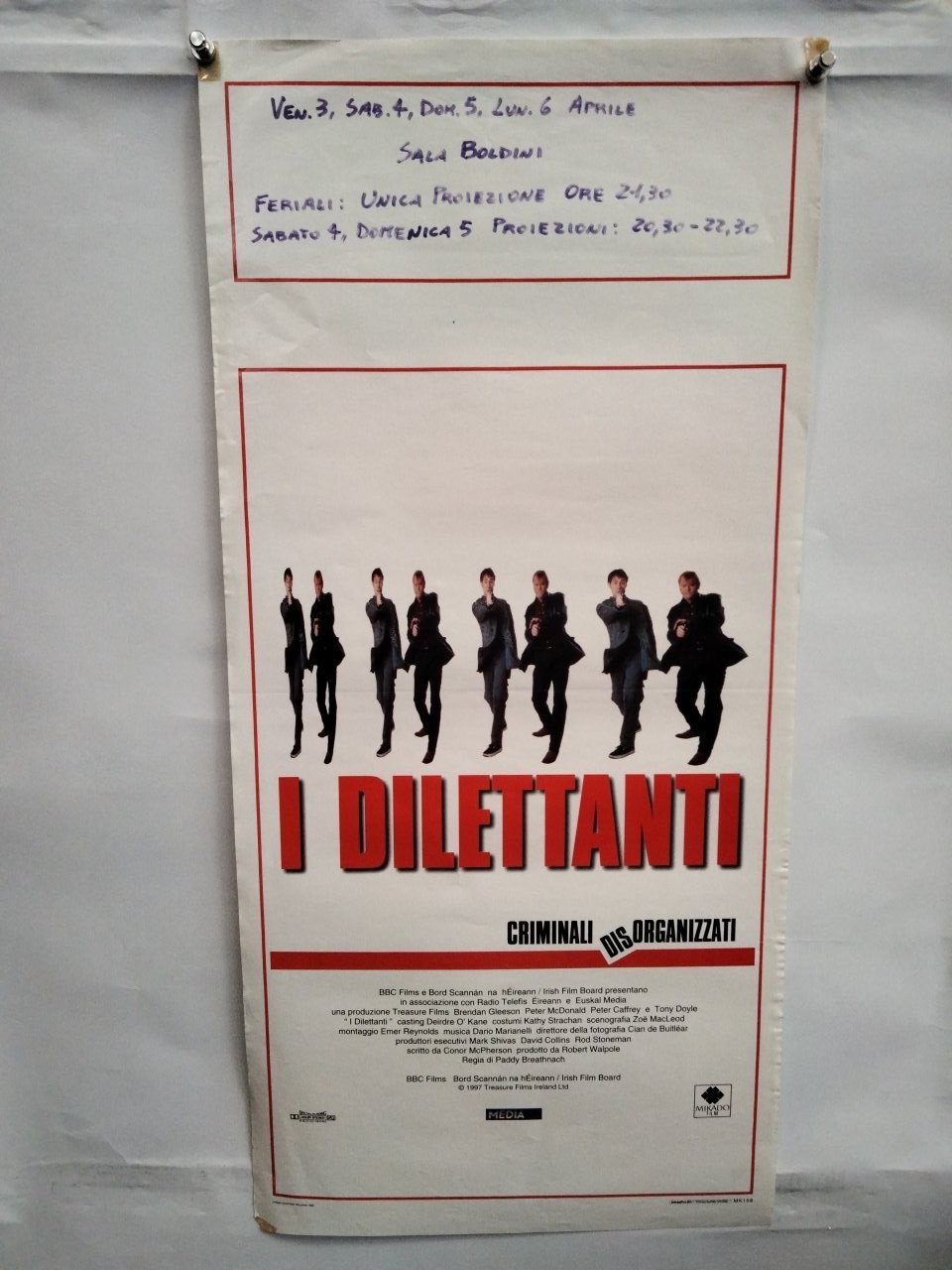 Locandina originale film I dilettanti (1997) - Regia di Paddy Breathnach