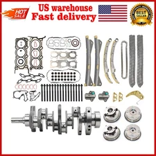 Crankshaft+Timing Chain VVT+Head Gasket Bolt Kit Fits Hyundai Kia Sedona 3.3L