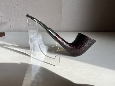 Sasieni Ruff Root Dark 4 Dot Rusticated Tobacco Pipe Refurbished