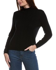 Bruno Magli Wide Rib Wool  Cashmere-Blend Sweater Women's
