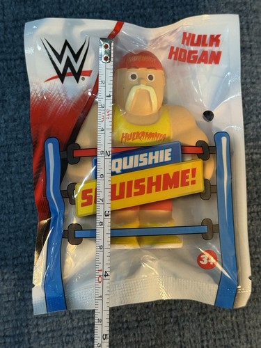 WWE Squishie Squishme! Hulk Hogan Hulkamania Wrestling Figure - New Sealed - Picture 5 of 6