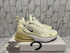 New Nike Air Max 270 Yellow White Running Gym Workout Training Shoes Womens