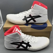 Asics Matflex 7 Men’s 12 Wrestling Shoes Breathable 1081A051 White/Pink TRIED ON