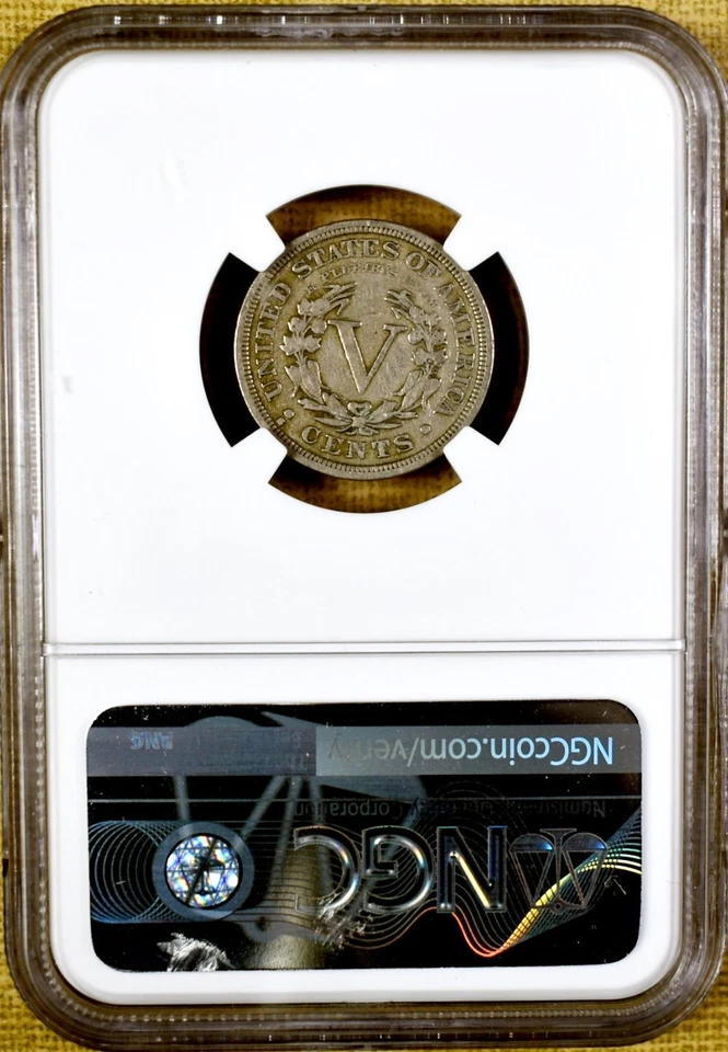 1912-S NGC F12 Liberty Head V Nickel - Image 2 of 2