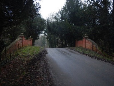 Foto 6x4 Brücke in der Nähe von Blankney Hall Die Hauptfahrt von der Halle nach th c2016