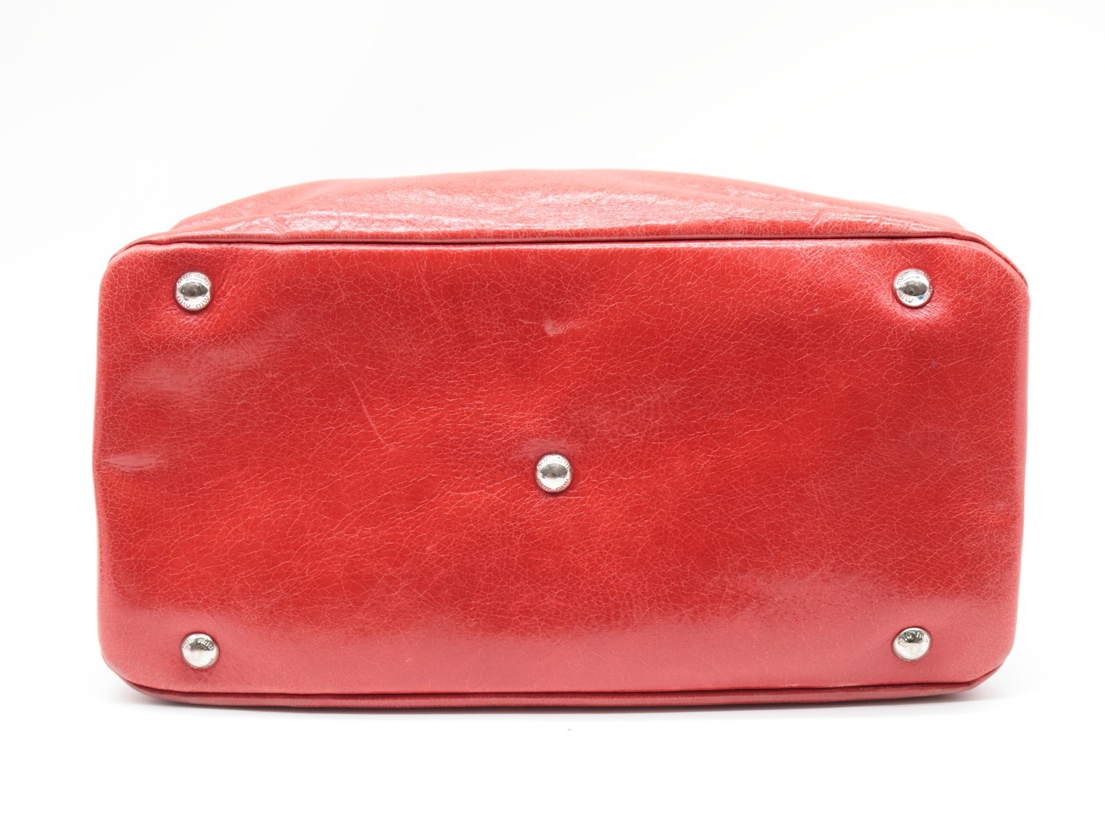 MIUMIU Tote Bag Leather Red Authentic — image 8